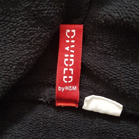 H&M Divided comfy black hoodie size 6 - Picture 6 of 9